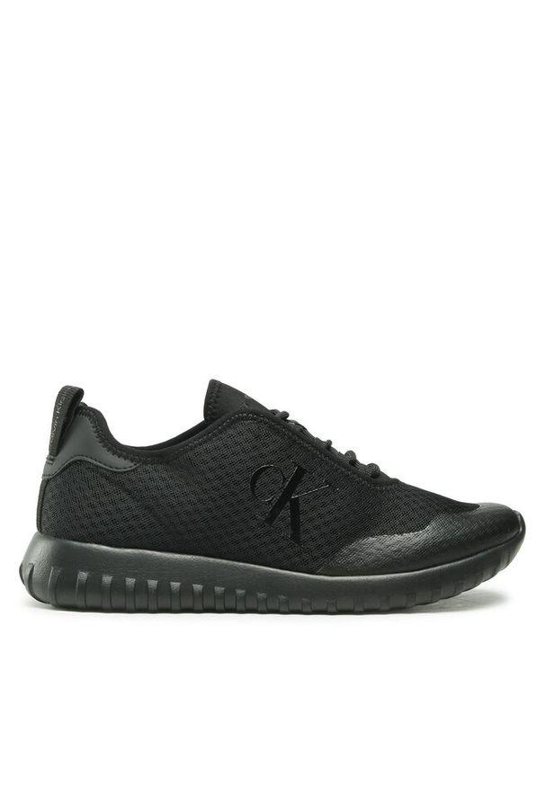 Sneakersy Calvin Klein Jeans. Kolor: czarny. Materiał: mesh. Styl: sportowy
