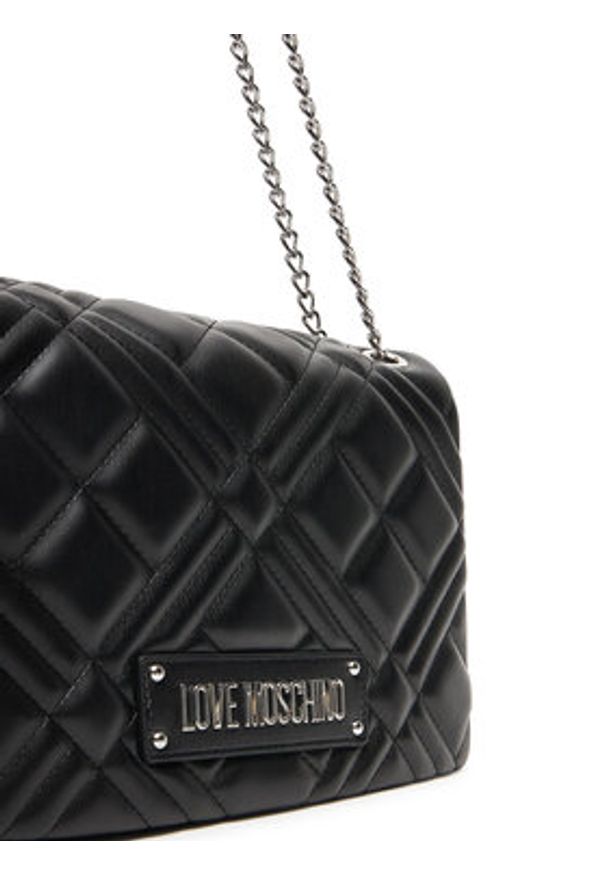 Love Moschino - LOVE MOSCHINO Torebka JC4153PP0MLA000B Czarny. Kolor: czarny. Materiał: skórzane