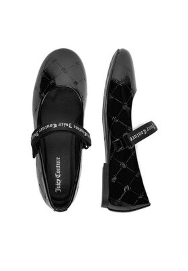 Juicy Couture Baleriny CEO-CS21273-01 Czarny. Kolor: czarny. Materiał: materiał, syntetyk