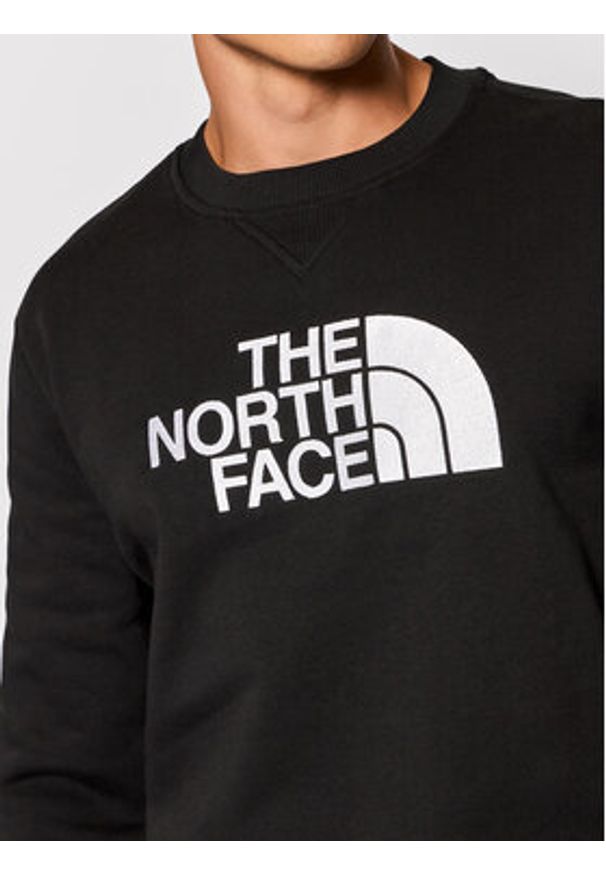The North Face Bluza Drew Peak Crew NF0A4SVR Czarny Regular Fit. Kolor: czarny. Materiał: bawełna