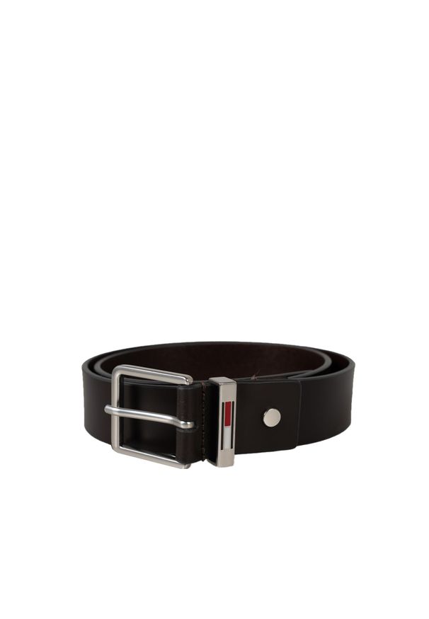TOMMY HILFIGER - Tommy Hilfiger Pasek | AM0AM10911GUE | Mężczyzna | Brązowy. Kolor: brązowy. Materiał: skóra. Styl: elegancki, casual