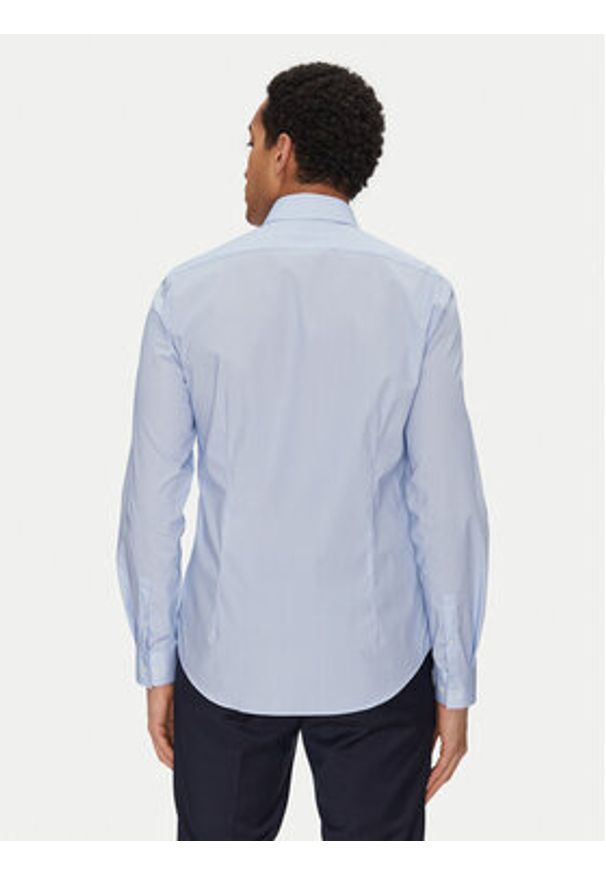 Calvin Klein Koszula K10K114312 Niebieski Slim Fit. Kolor: niebieski. Materiał: bawełna