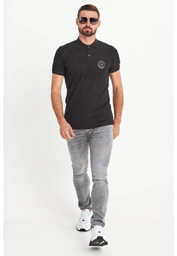 Koszulka polo John Richmond Sport polo, sportowa, z nadrukiem