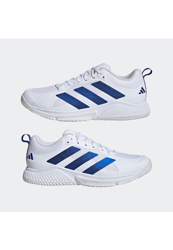 Adidas - Buty do piłki ręcznej ADIDAS Court Team Bounce. Kolor: biały, niebieski, wielokolorowy. Materiał: kauczuk. Szerokość cholewki: normalna. Sport: piłka ręczna
