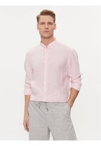 BOSS - Boss Koszula S-Liam 50513849 Różowy Regular Fit. Kolor: różowy. Materiał: len #1