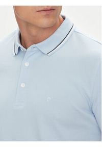 Pierre Cardin Polo C5 21374.2112 Błękitny Regular Fit. Typ kołnierza: polo. Kolor: niebieski. Materiał: bawełna #5