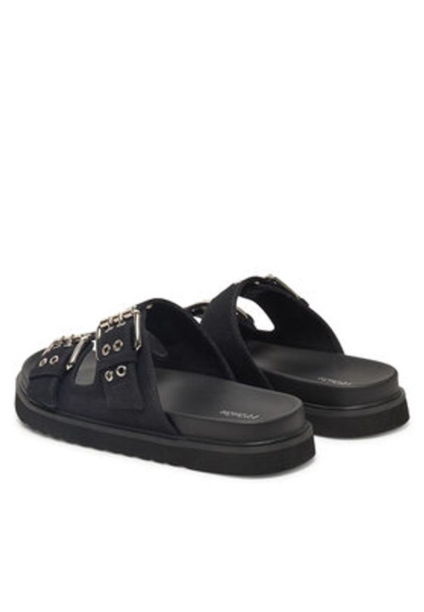 DeeZee Klapki HY86009-16 Czarny. Kolor: czarny. Materiał: syntetyk