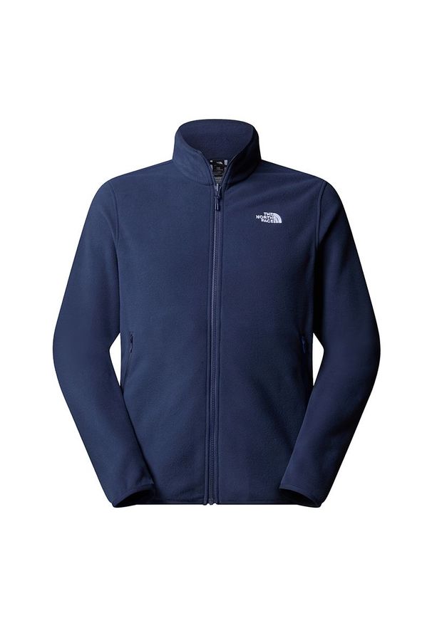 Bluza męska The North Face Glacier Full-Zip Fleece 0A8D0R8K21 - granatowa. Okazja: na co dzień. Kolor: niebieski. Materiał: poliester. Styl: klasyczny, casual