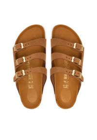 Birkenstock Klapki Florida Fresh Tonal Footbed 1031867 Brązowy. Kolor: brązowy. Materiał: nubuk, skóra #2