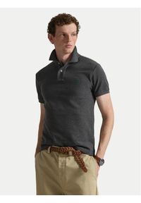 Polo Ralph Lauren Polo 710795080008 Szary Slim Fit. Typ kołnierza: polo. Kolor: szary. Materiał: bawełna #1