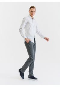 Pako Lorente - PAKO LORENTE – Szare spodnie męskie. Kolor: szary. Materiał: poliester, elastan, tkanina, wiskoza, włókno, syntetyk. Długość: długie. Wzór: gładki. Sezon: lato #5