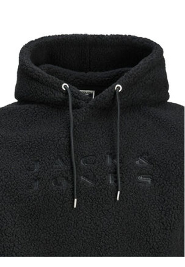 Jack & Jones Bluza Flare Teddy 12285678 Czarny Relaxed Fit. Kolor: czarny. Materiał: syntetyk