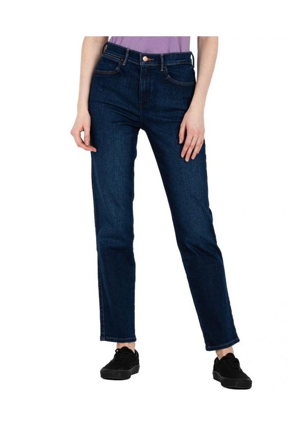 Wrangler - WRANGLER STRAIGHT DAMSKIE SPODNIE JEANSOWE DREAM BLUE W26R47389