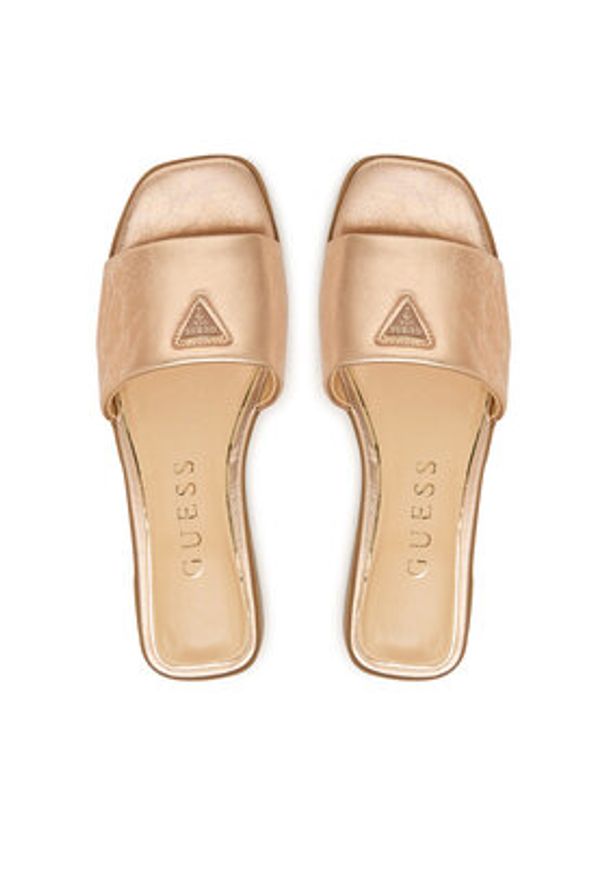 Guess Klapki FLJRMA LEL19 Różowy. Kolor: różowy. Materiał: skóra