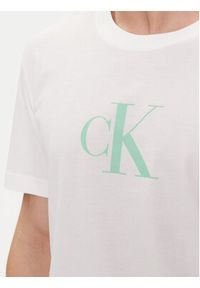 Calvin Klein Swimwear T-Shirt KM0KM00971 Biały Regular Fit. Kolor: biały. Materiał: bawełna #3