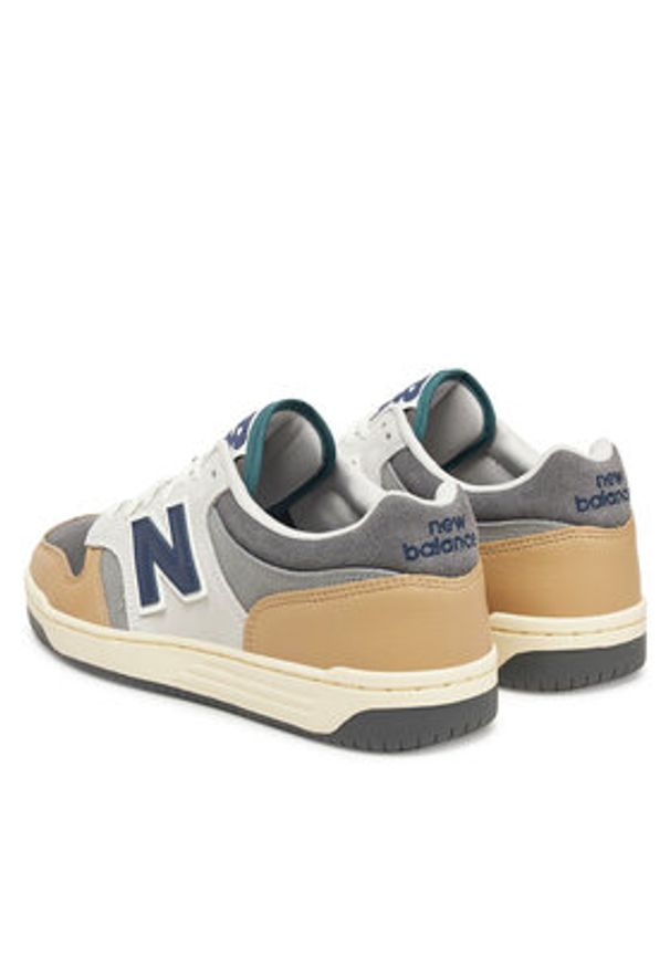 New Balance Sneakersy BB480LGB Szary. Kolor: szary. Materiał: zamsz, skóra