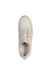 skechers - Buty SKECHERS 177345S Beżowy. Okazja: na co dzień. Kolor: biały. Materiał: syntetyk, tkanina