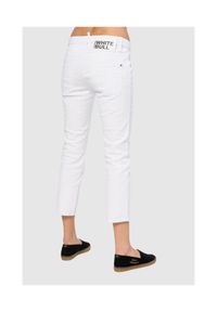 DSQUARED2 Cool girl cropped jeanBiałe jeansy damskie. Kolor: biały. Wzór: aplikacja #4
