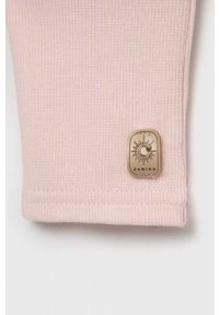 Jamiks legginsy niemowlęce kolor różowy gładkie. Kolor: różowy. Materiał: dzianina. Wzór: gładki #2