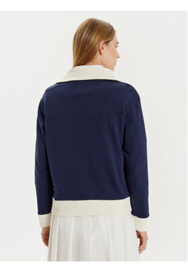 GANT - Gant Bluza 4201243 Granatowy Loose Fit. Kolor: niebieski. Materiał: bawełna