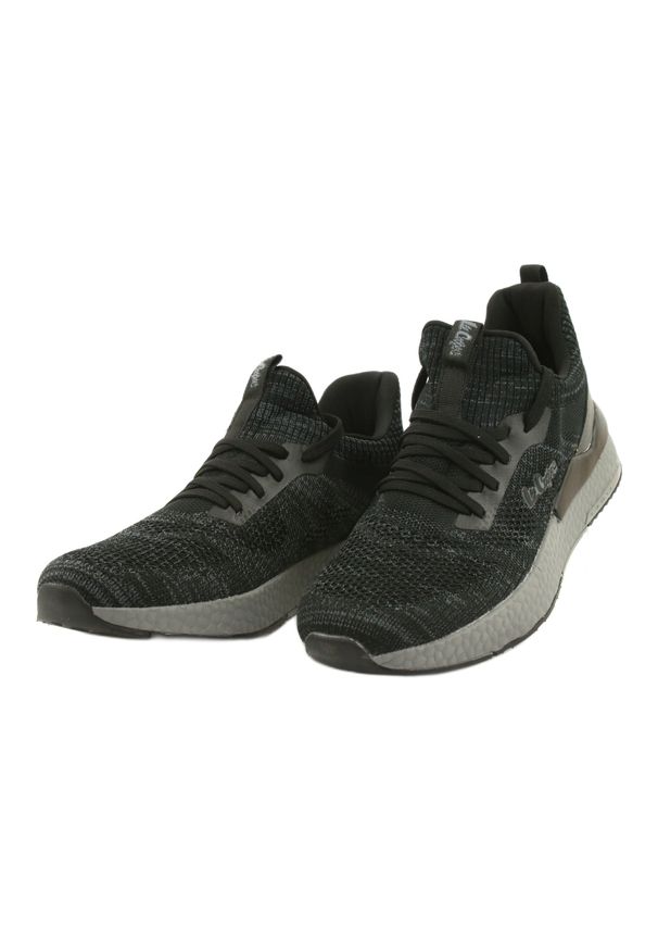 Lee Cooper Sportowe buty meskie LCW-21-29-0174M Black czarne szare. Zapięcie: sznurówki. Kolor: wielokolorowy, czarny, szary. Materiał: guma, materiał, skóra. Szerokość cholewki: normalna