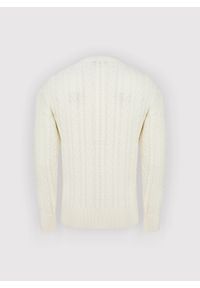 Pako Lorente - PAKO LORENTE - Beżowy sweter męski z kaszmirem. Kolor: szary, beżowy. Materiał: kaszmir. Wzór: ze splotem. Sezon: jesień #2