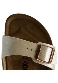 Birkenstock Klapki Arizona Birko-Flor 1009921 Złoty. Kolor: złoty. Materiał: skóra #7