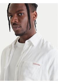 Calvin Klein Jeans Koszula LV04RF121G Biały Regular Fit. Kolor: biały. Materiał: len #3