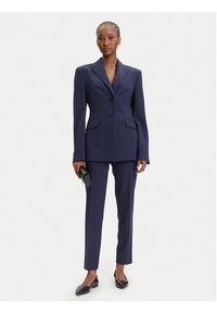 Hugo - HUGO Marynarka Asmalla-1 50533901 Granatowy Slim Fit. Kolor: niebieski. Materiał: syntetyk