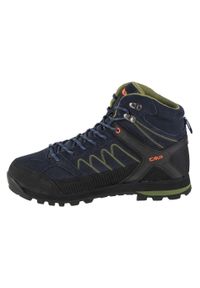 Buty trekkingowe męskie, CMP Moon Mid. Kolor: niebieski. Materiał: guma, materiał, skóra, syntetyk
