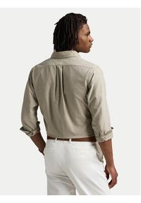 Polo Ralph Lauren Koszula 710968913001 Beżowy Custom Fit. Typ kołnierza: polo. Kolor: beżowy. Materiał: bawełna #5