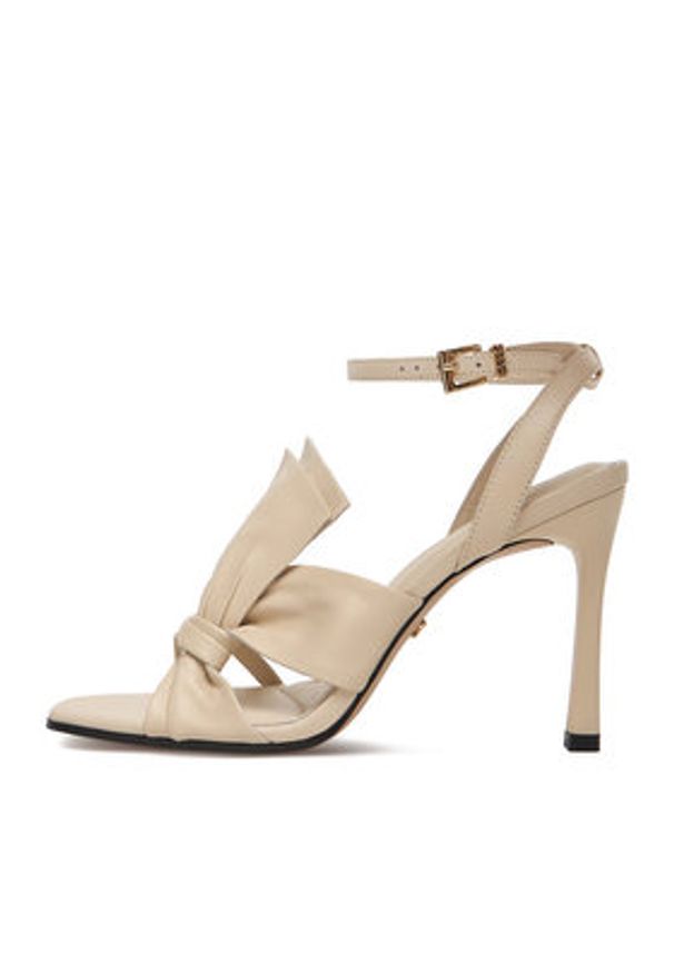 Gino Rossi - GINO ROSSI Sandały EO-LT23-310 Beżowy. Kolor: beżowy. Materiał: skóra