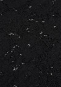 Renee - Czarne Body z Koronkowej Tkaniny z Krótkim Rękawem Moallli. Okazja: na imprezę. Kolor: czarny. Materiał: tkanina, koronka. Długość rękawa: krótki rękaw. Długość: krótkie. Wzór: kwiaty, koronka. Styl: elegancki #6