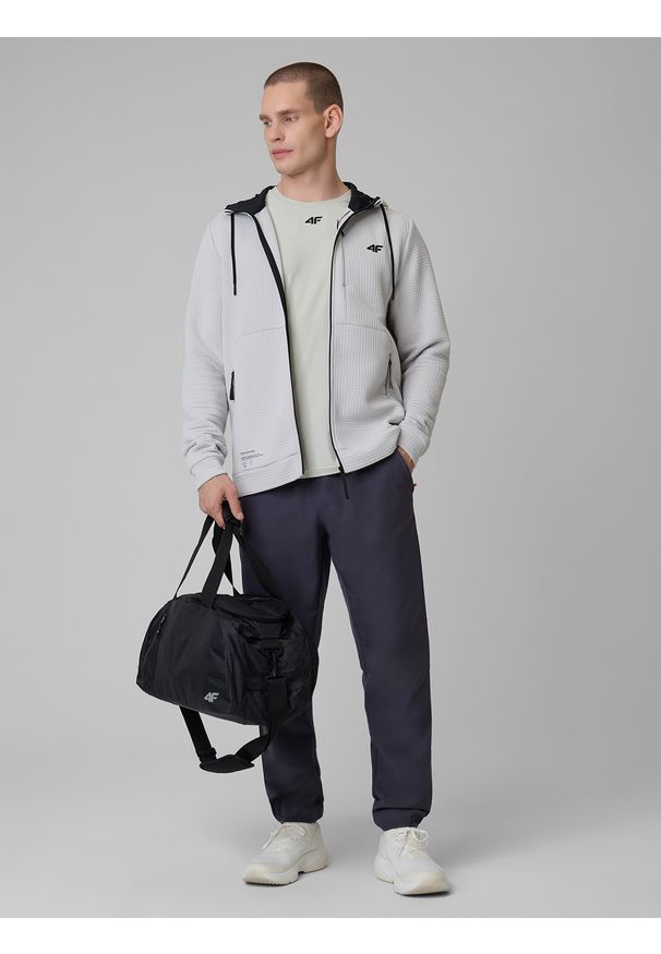 4f - 4F Koszulka treningowa regular szybkoschnąca męska - biała 3XL. Kolor: biały. Sport: fitness