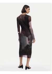 Desigual Sukienka codzienna Abyss Lacroix 25WWVK01 Brązowy Slim Fit. Okazja: na co dzień. Kolor: brązowy. Materiał: syntetyk. Typ sukienki: proste. Styl: casual
