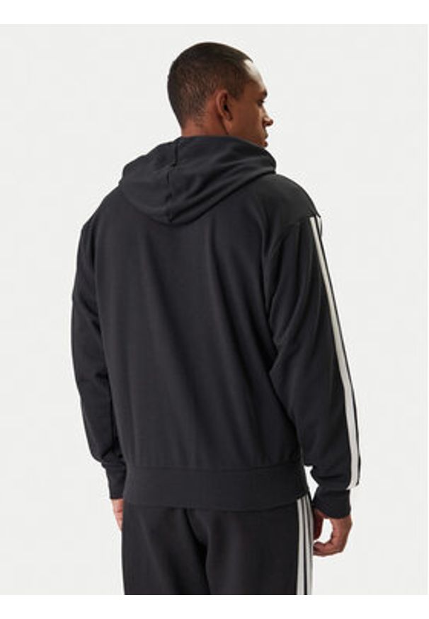 Adidas - adidas Bluza Essentials 3-Stripes JD1877 Czarny Regular Fit. Kolor: czarny. Materiał: bawełna