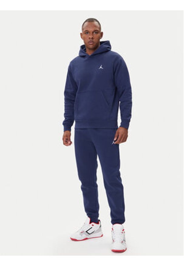 Nike Bluza FV7281 410 Granatowy Regular Fit. Kolor: niebieski. Materiał: bawełna