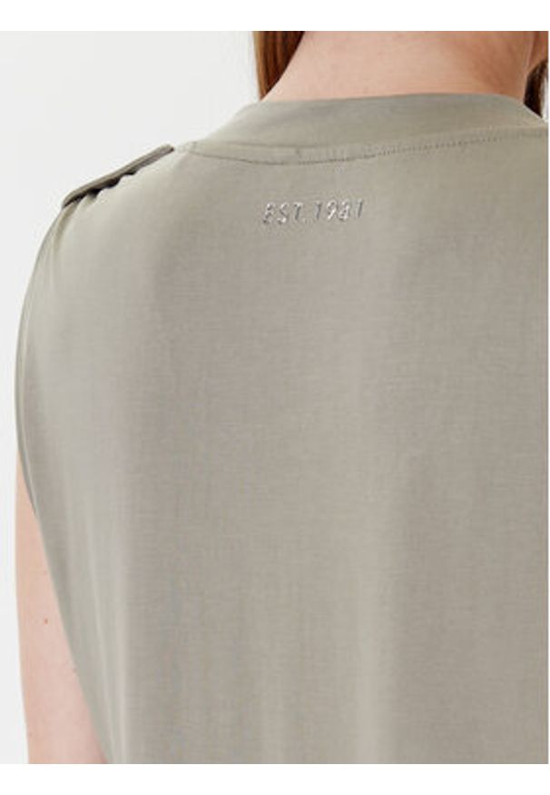 Guess Bluzka W5YP52 KCYW2 Zielony Regular Fit. Kolor: zielony. Materiał: syntetyk