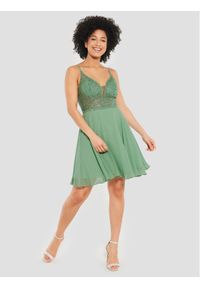 Swing Sukienka koktajlowa 5AE19300 Zielony Slim Fit. Kolor: zielony. Materiał: syntetyk. Styl: wizytowy #1