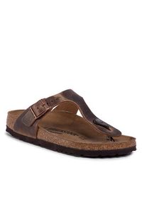 Birkenstock Japonki Gizeh Bs 0943813 Brązowy. Kolor: brązowy. Materiał: skóra, nubuk #8