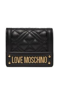 Love Moschino - LOVE MOSCHINO Mały Portfel Damski JC5733PP0IKL0000 Czarny. Kolor: czarny. Materiał: skóra #1