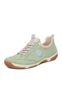 Rieker Półbuty 55950-52 Zielony. Kolor: zielony. Materiał: materiał #2