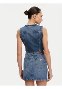 Guess Kamizelka W5GN74 D5M46 Granatowy Regular Fit. Kolor: niebieski. Materiał: bawełna