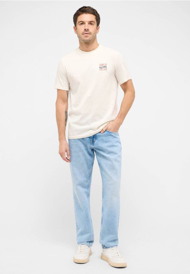 Mustang - Męskie Spodnie Jeansowe MUSTANG Denver Straight Denim Blue 1016340 5000 682