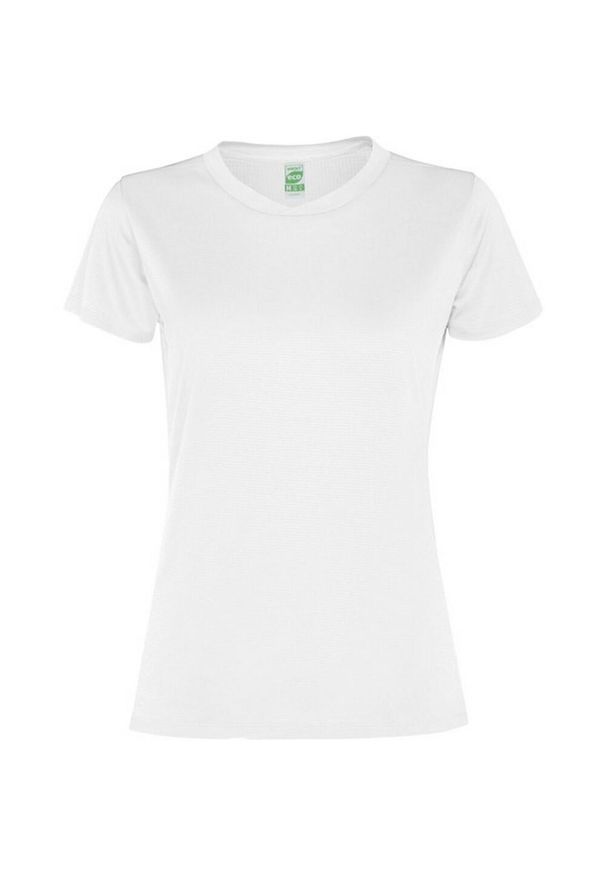 ROLY - Damska Koszulka Sportowa Z Krótkim Rękawem Slam. Kolor: biały. Długość rękawa: krótki rękaw. Długość: krótkie. Sport: turystyka piesza