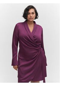 mango - Mango Sukienka koktajlowa Florence 57033814 Fioletowy Regular Fit. Kolor: fioletowy. Materiał: syntetyk. Styl: wizytowy #4