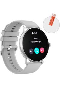 Hoco - Smartwatch zegarek damski HK-49 srebrny AMOLED. Rodzaj zegarka: smartwatch. Kolor: srebrny