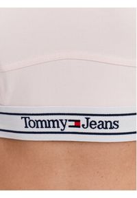 Tommy Jeans Top DW0DW15300 Różowy Slim Fit. Kolor: różowy. Materiał: syntetyk