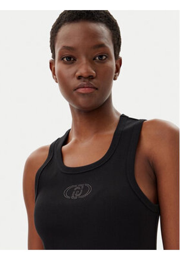 Liu Jo Top WA5367 J0295 Czarny Regular Fit. Kolor: czarny. Materiał: bawełna