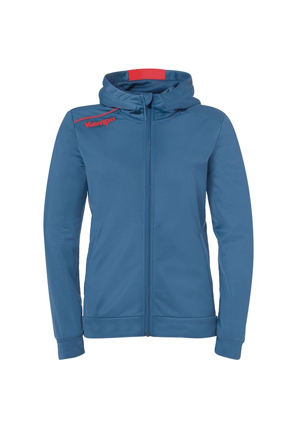 KEMPA - Bluza z kapturem dla kobiet Kempa Player. Typ kołnierza: kaptur. Kolor: czerwony, wielokolorowy, szary. Materiał: dresówka